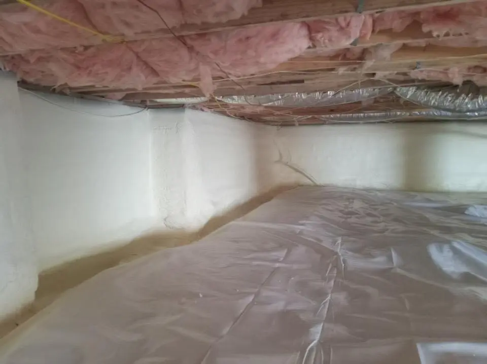 Crawl space encapsulation with closed-cell spray foam for Spray Foam Roofing in Laramie